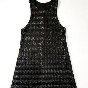 Aritzia Talula Canterbury Matte  Sequin Black Sz M